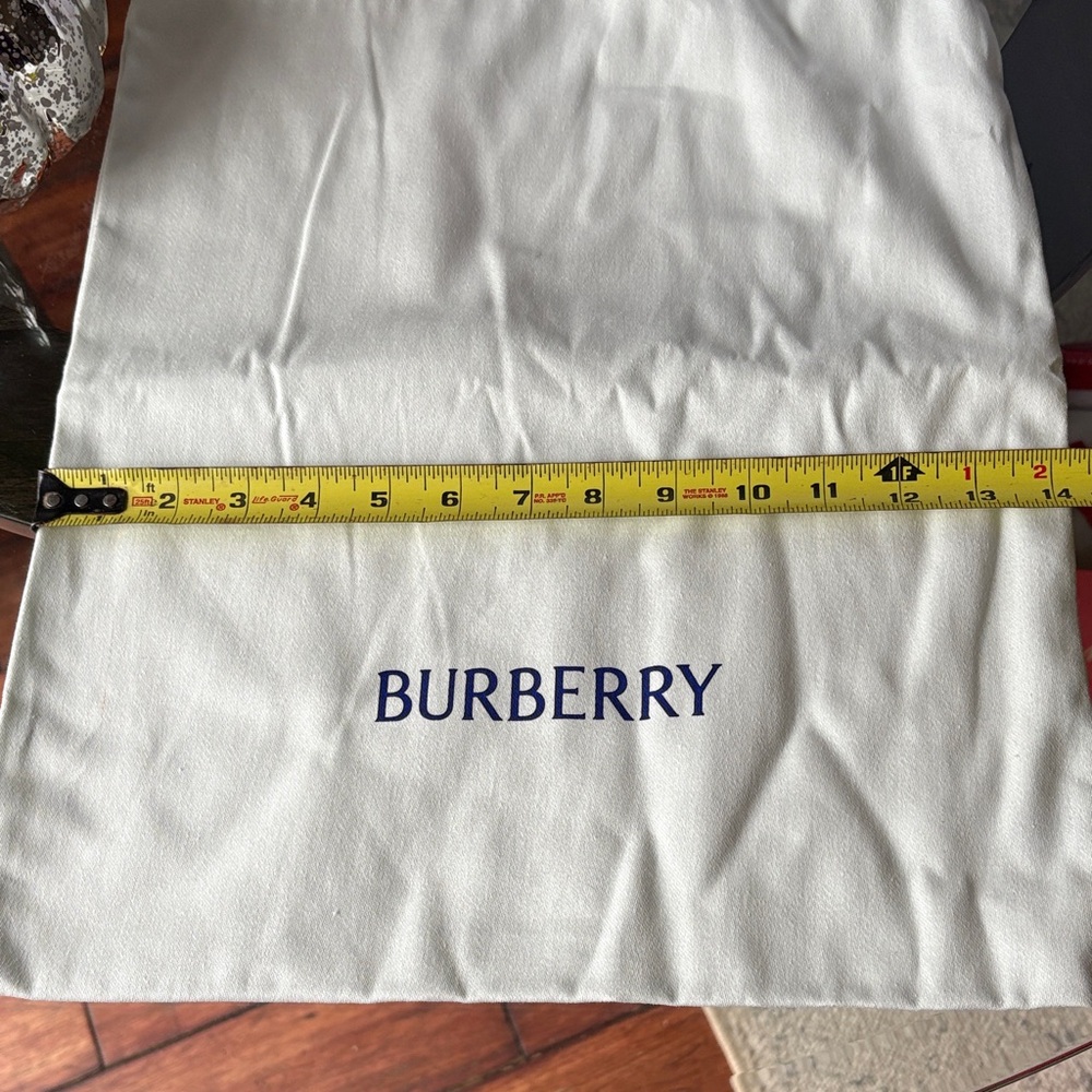 Burberry Cream Bag with Navy Logo